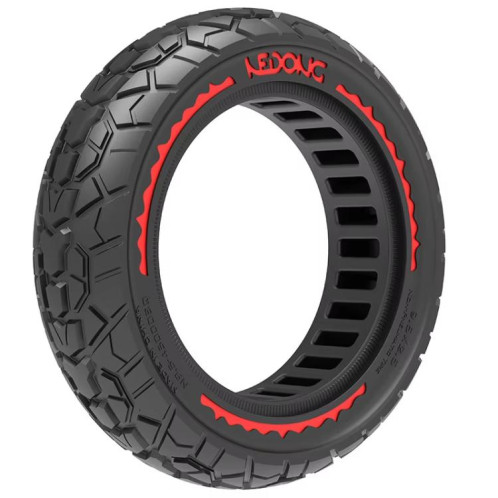 Pneus pleins pour scooter électrique tout-terrain 9,5 pouces (9,5 x 2,50), couleur : rouge SH3702744-06